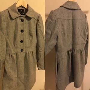 H&M grey wool coat